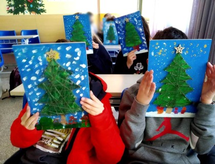 Οι χριστουγεννιάτικες δημιουργίες της Δ’ Τάξης μας!