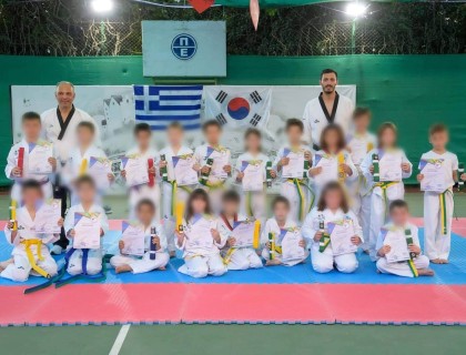 Εξετάσεις για την απόκτηση ζωνών των τμημάτων ΤAE KWON DO του Σχολείου μας!