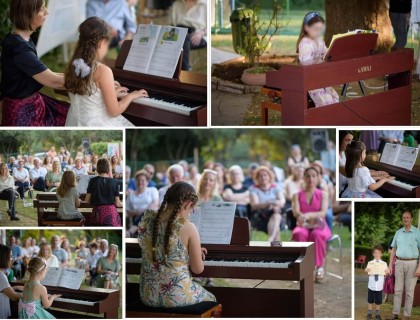 Οι τάξεις πιάνου του Πρότυπου Ωδείου σε μια καλοκαιρινή συναυλία!