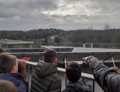 Είδαμε από κοντά τα φωτοβολταϊκά του Σχολείου μας