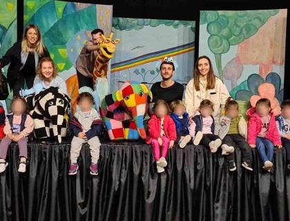 Ένας παρδαλός ελέφαντας