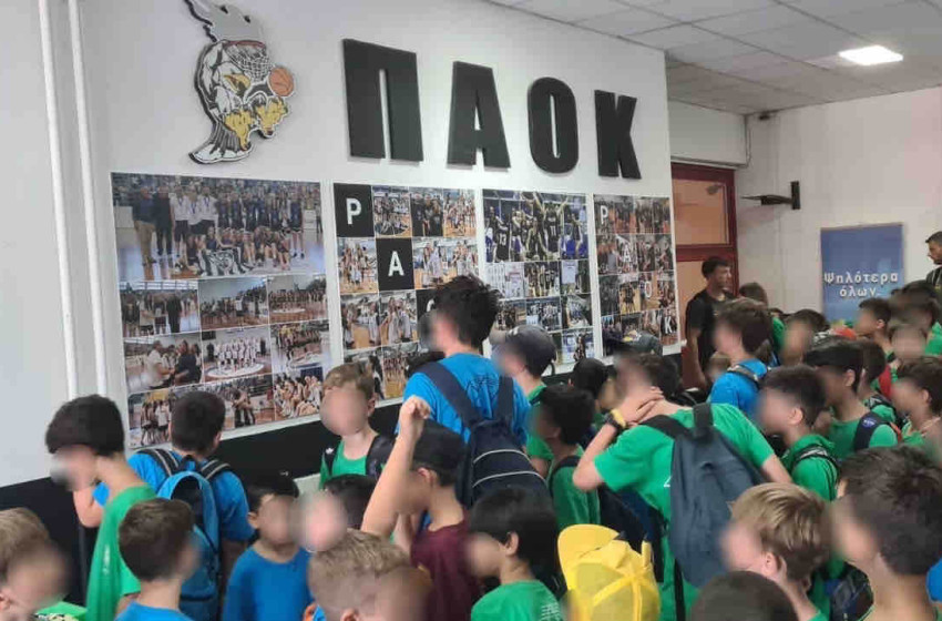 Στο γήπεδο μπάσκετ της ΚΑΕ ΠΑΟΚ