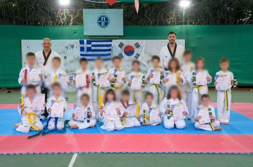 Εξετάσεις για την απόκτηση ζωνών των τμημάτων ΤAE KWON DO του Σχολείου μας!