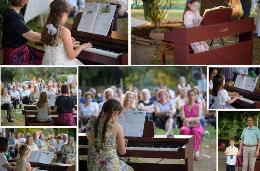 Οι τάξεις πιάνου του Πρότυπου Ωδείου σε μια καλοκαιρινή συναυλία!
